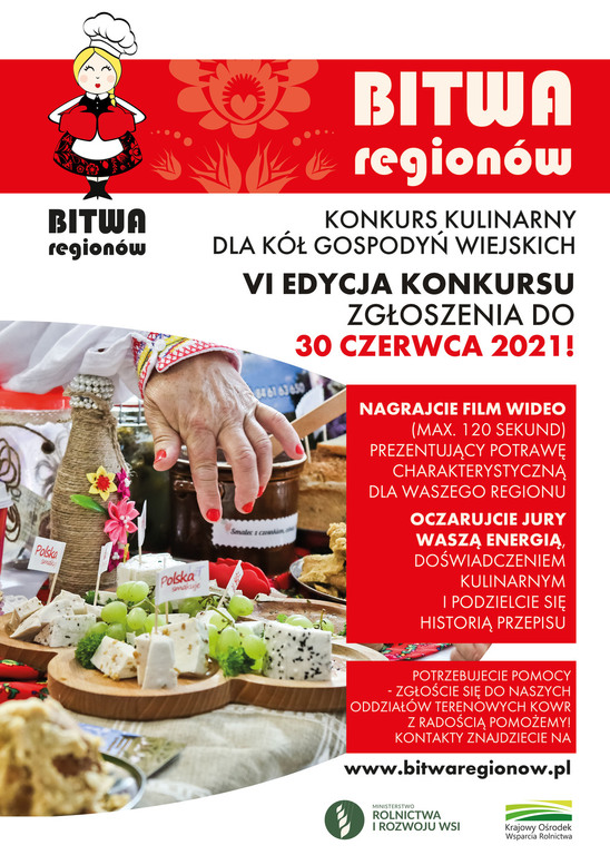 VI edycja konkursu kulinarnego Bitwa Regionów dla Kół Gospodyń Wiejskich